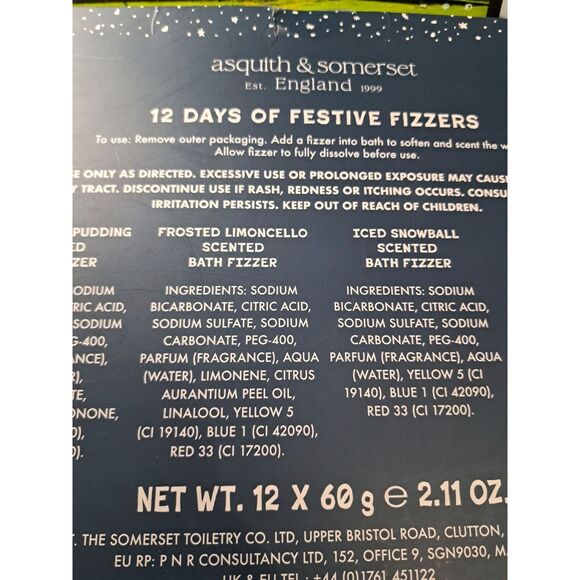 Asquith & Somerset Bath Bombs 12 Count Gift Set - Picture 4 of 5